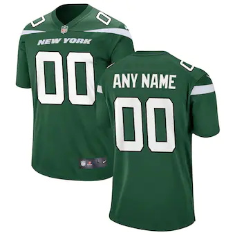 mens nike gotham green new york jets game custom jersey